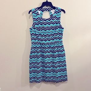 Vineyard Vines Striped Whale's Tail Sundress Size 10 Women's Cut Out Back Fully